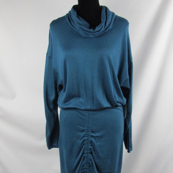 Free People Sundown Green Cowl Dress Women's Size M NWT - Picture 2 of 7